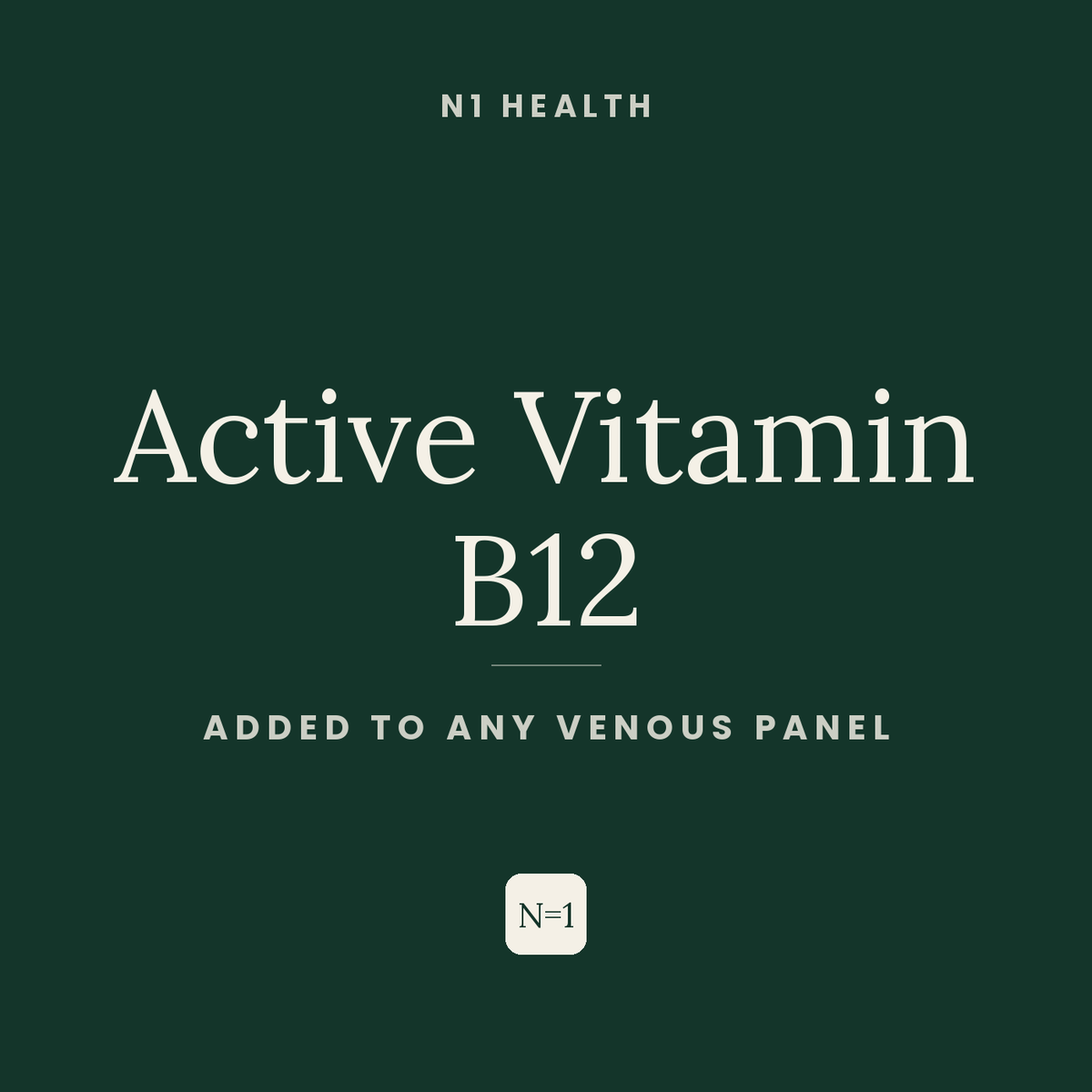 Active Vitamin B12 — N1 Health