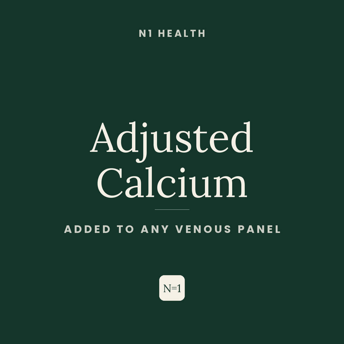 Adjusted Calcium — N1 Health