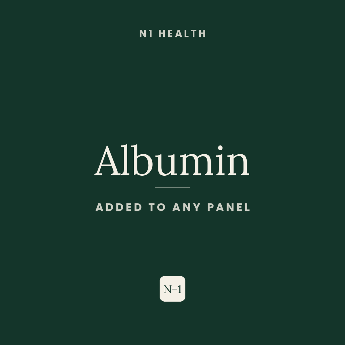 Albumin — N1 Health