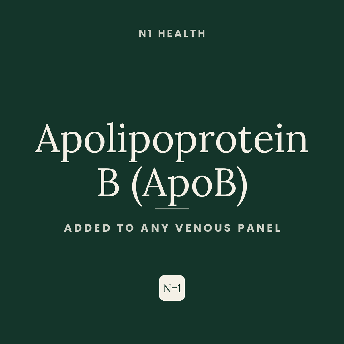 Apolipoprotein B (ApoB) — N1 Health