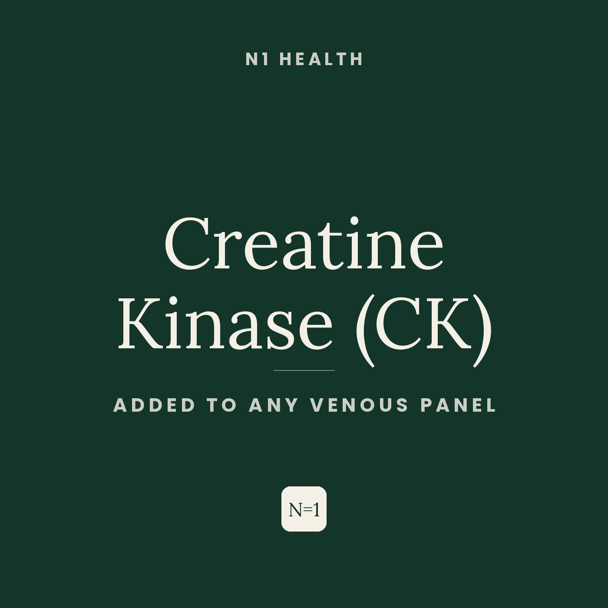 Creatine Kinase (CK) — N1 Health