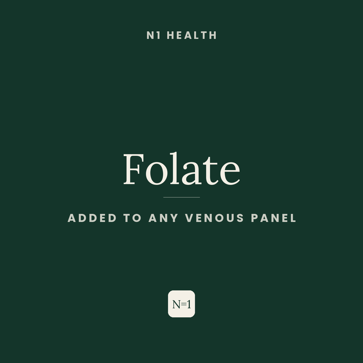 Folate — N1 Health