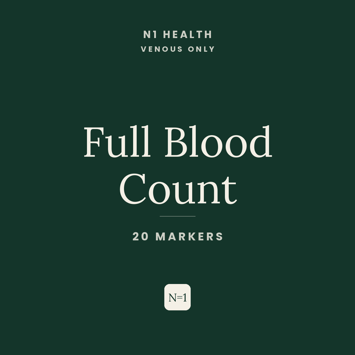 Full Blood Count — N1 Health