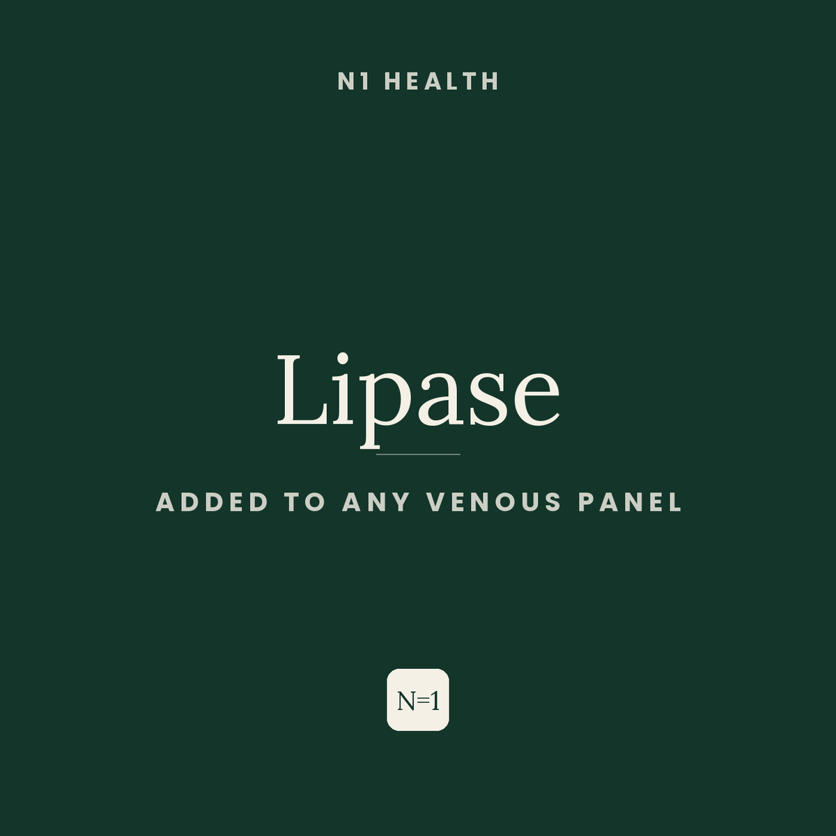 Lipase — N1 Health