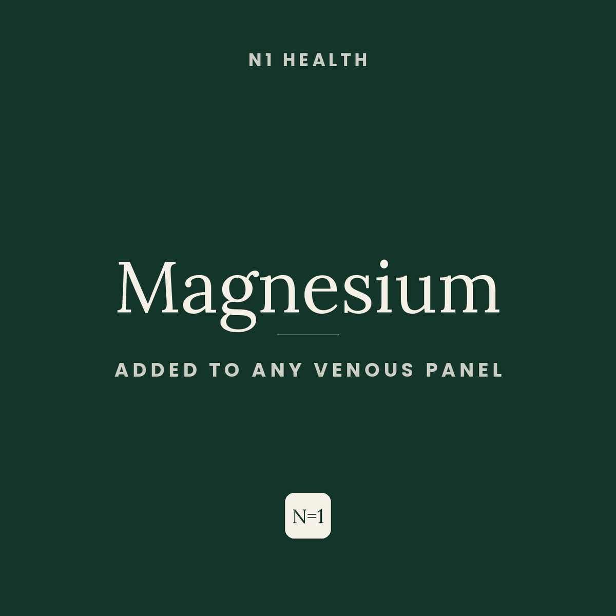 Magnesium — N1 Health