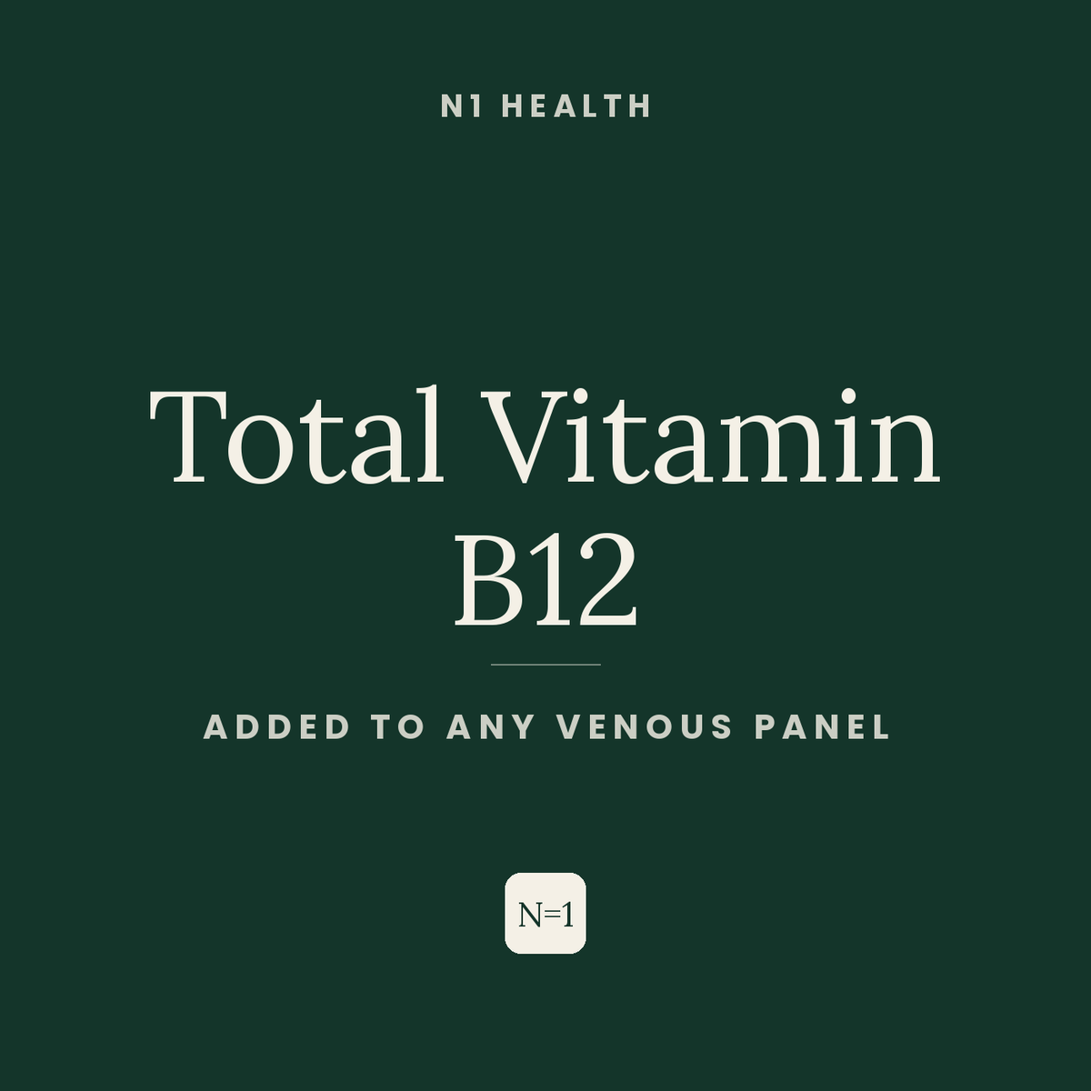 Total Vitamin B12 — N1 Health