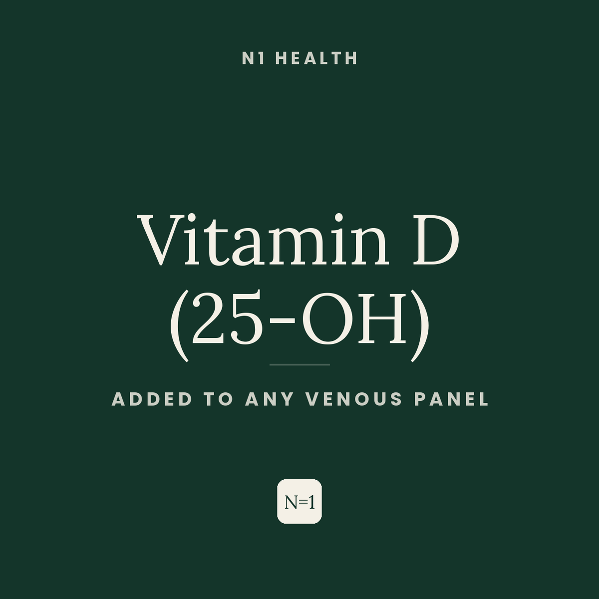 Vitamin D (25-OH) — N1 Health