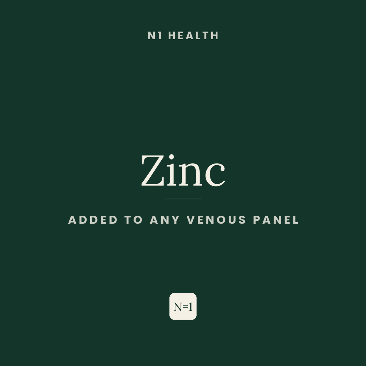 Zinc — N1 Health